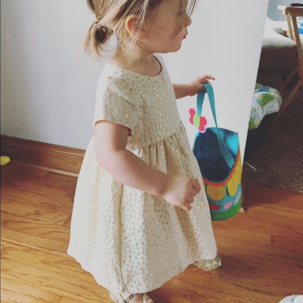 Baby Gap Gold Special Occasion Dress